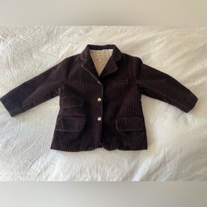 Marie Chantal Brown Corduroy Kids Jacket